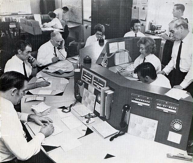 Old Hampshire Ambulance Control Room 1970s.