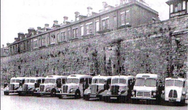 Southampton's fleet of Morris Commercials and others.