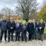 Early Mourners Gather.