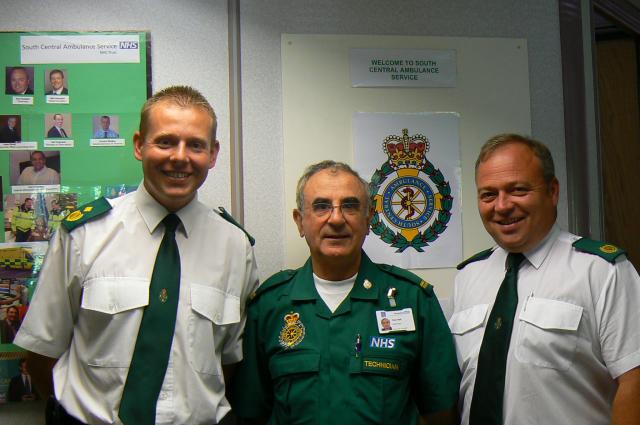 Peter with Officers from the South Central Trust.