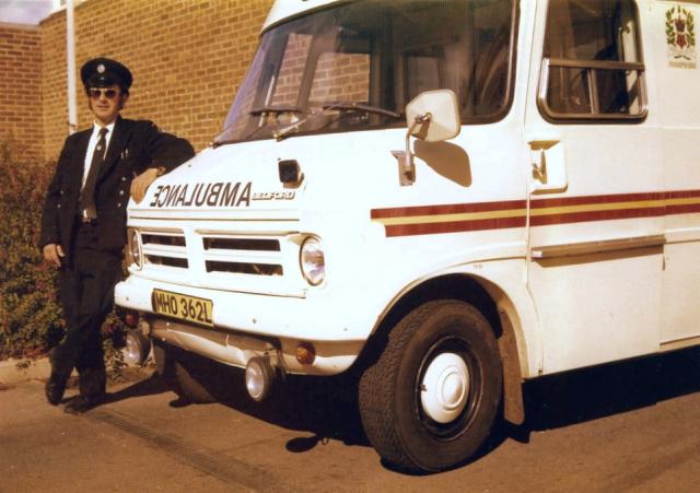 Basingstoke Ambulance Station, 1970s.