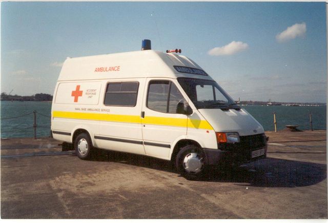Royal Navy Ford Transit Ambulance.