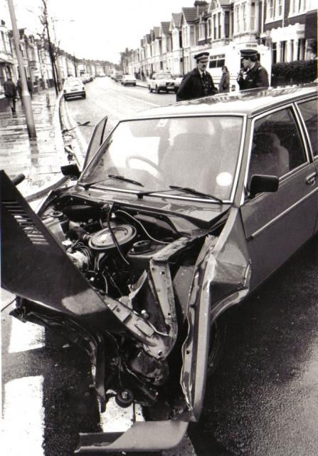 The car that caused it.