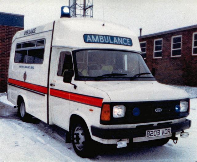 Ford Transit Emergency Ambulance.
