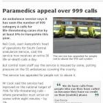 Paramedics '999' Appeal.