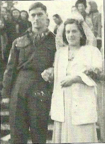 Charlie and Hilde on their Wedding Day.