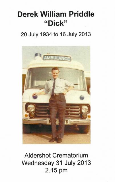 Derek served at Alton Ambulance Station.