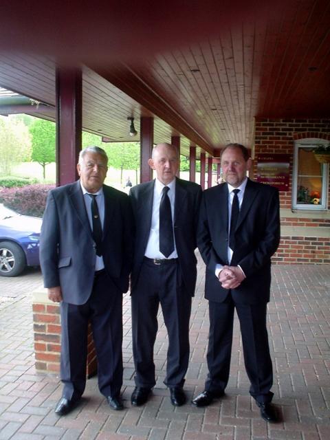 Terry Forgham with Irene's sons Brian & Paul.