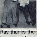 The late Ray Williams, on his retirement.