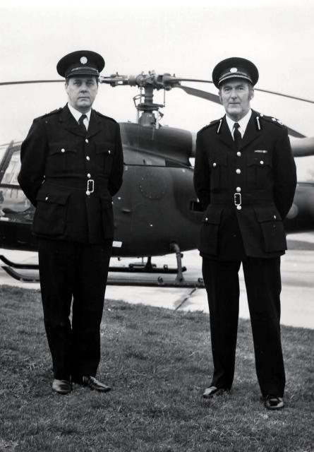 Doug Hannah and Gordon Adams at Farnborough Air Show 1970's.