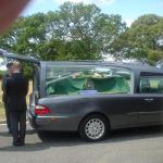 Hearse Arrives.