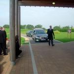 The Hearse Arrives.