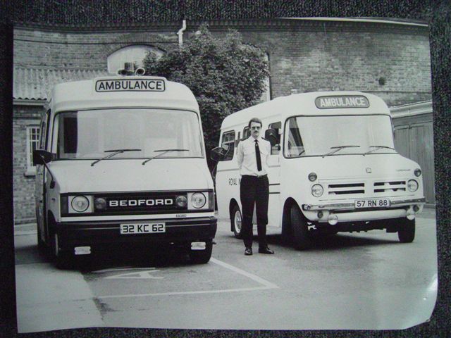 Two Royal Naval Ambulances.