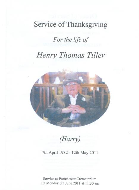Harry Tiller 1932-2011.