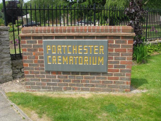 Portchester Crematorium.