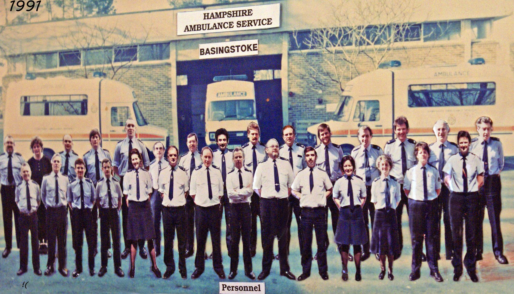 Basingstoke Ambulance Station 1991.