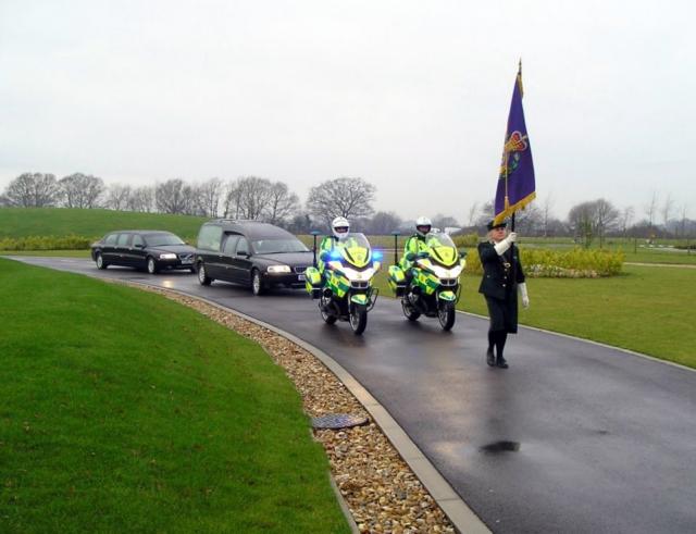 Arrival with Paramedic Motorcycle Escort.