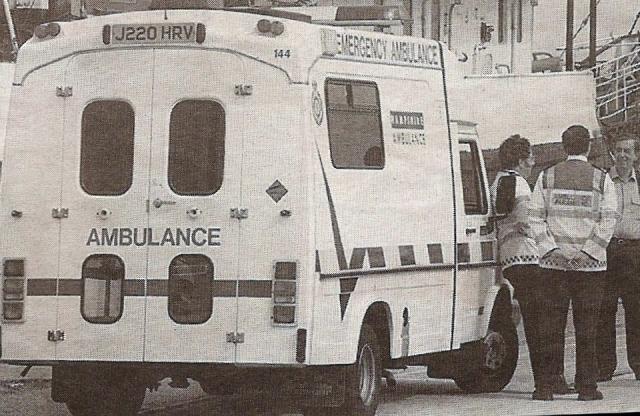 Hampshire Ambulance Service Leyland DAF Front Line Ambulance.