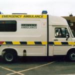 Hampshire Ambulance Service Leyland Daf Front Line Ambulance.