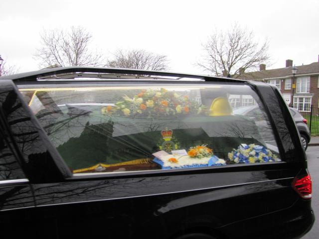 The Hearse Arrives at St Mary's Church, Alverstoke.