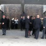 Mourners Gather.